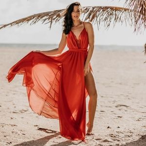 Red Maxi Dress